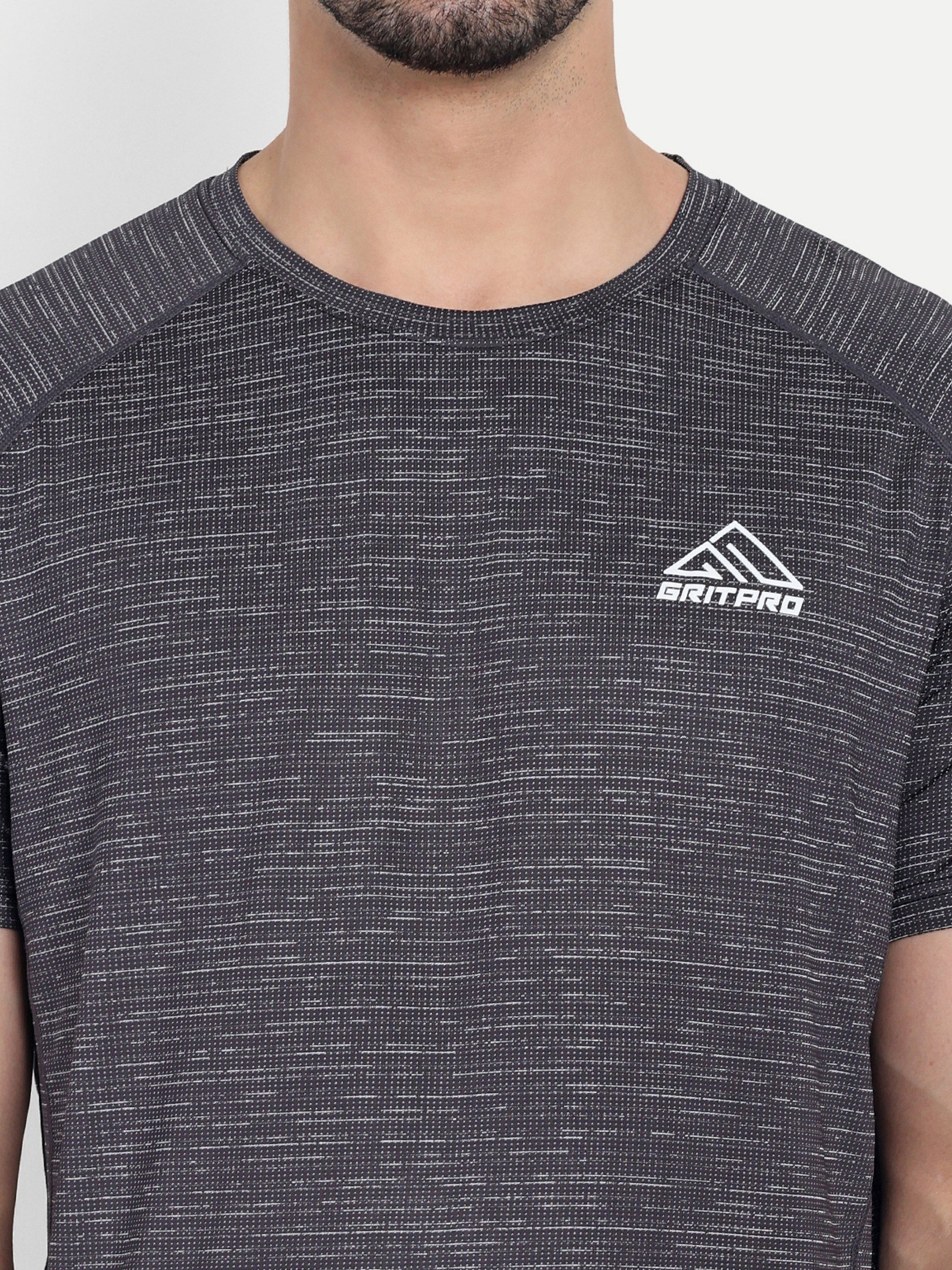 MELANGE SHADED RUNNING T-SHIRT