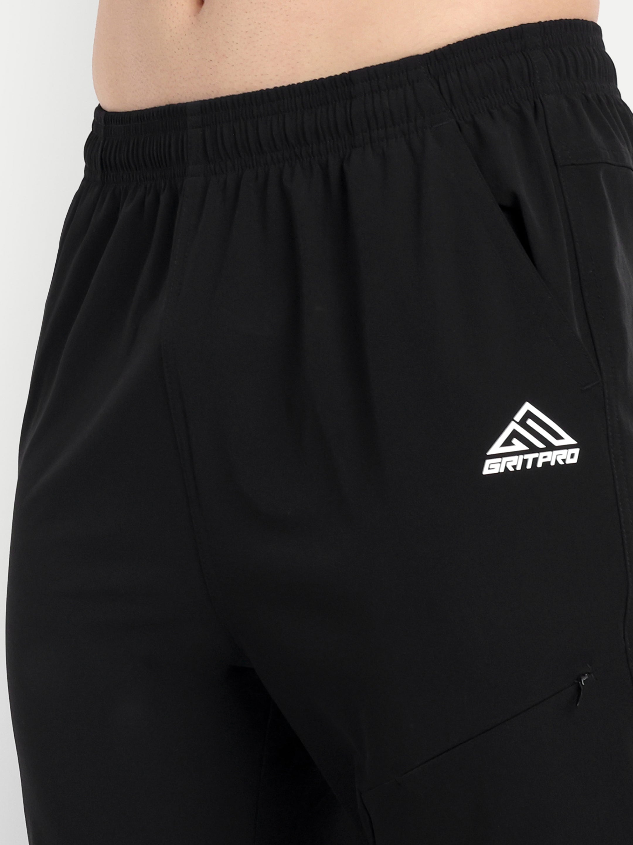 SOLID ZIPPED TRACKPANT