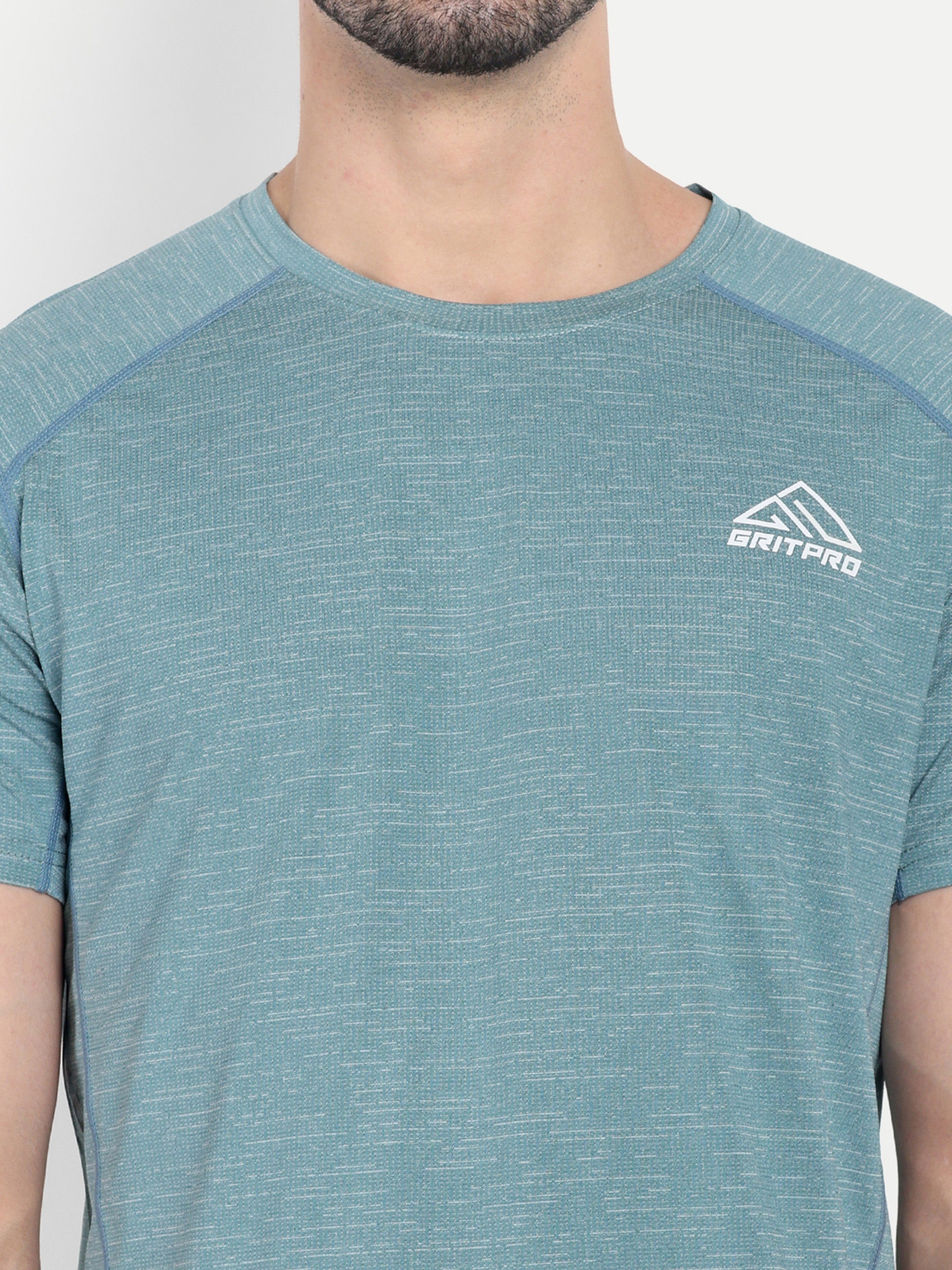 MELANGE SHADED RUNNING T-SHIRT