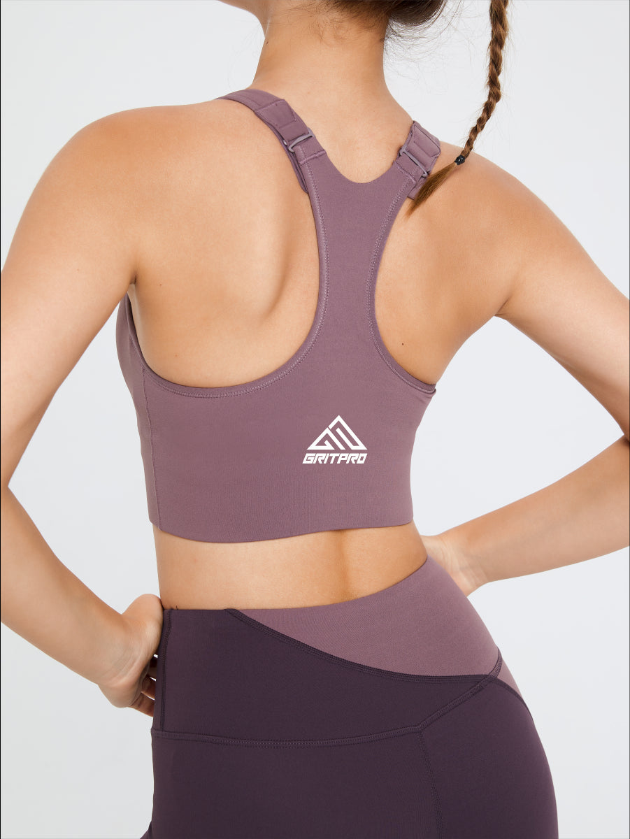 HIGH PERFORMANCE ZIPPED SPORTS BRA