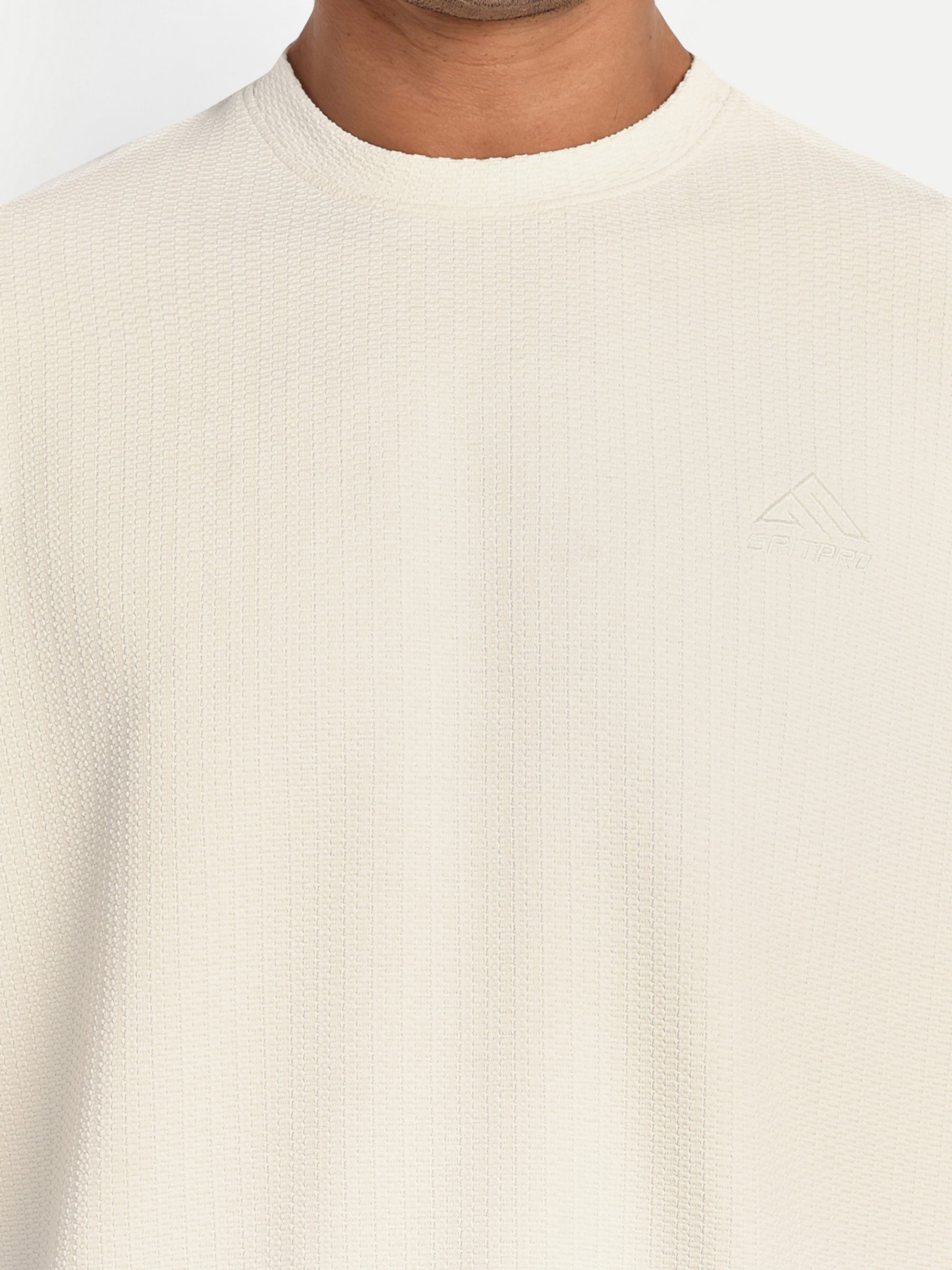 BUBBLE JACQUARD OVERSIZED TSHIRT