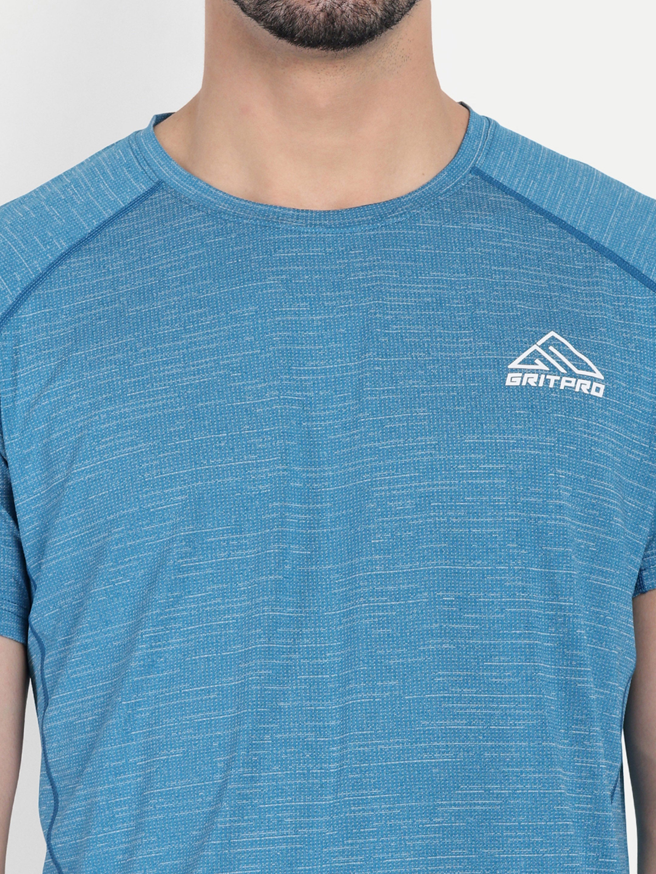 MELANGE SHADED RUNNING T-SHIRT