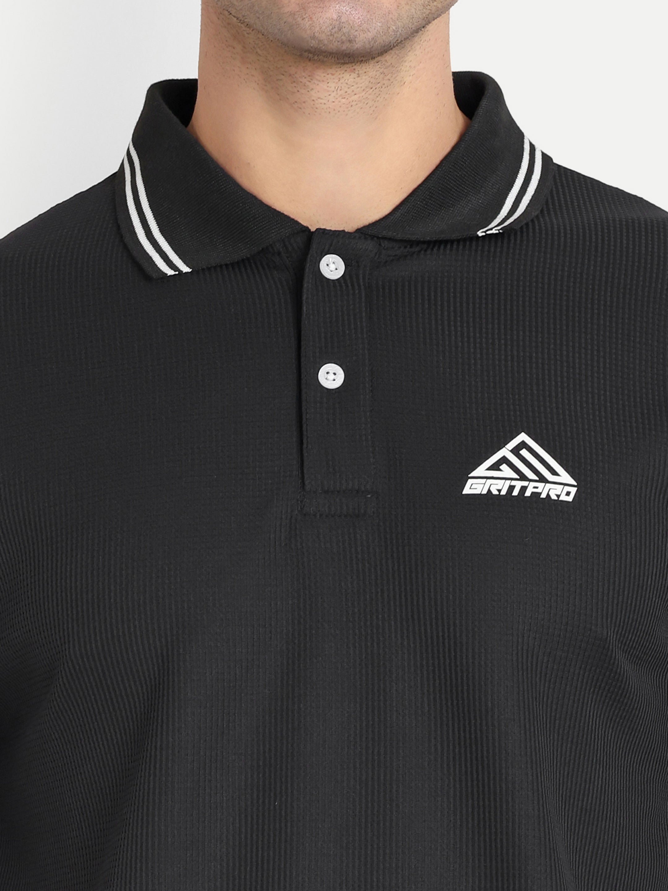 WAFFLE TEXTURED POLO