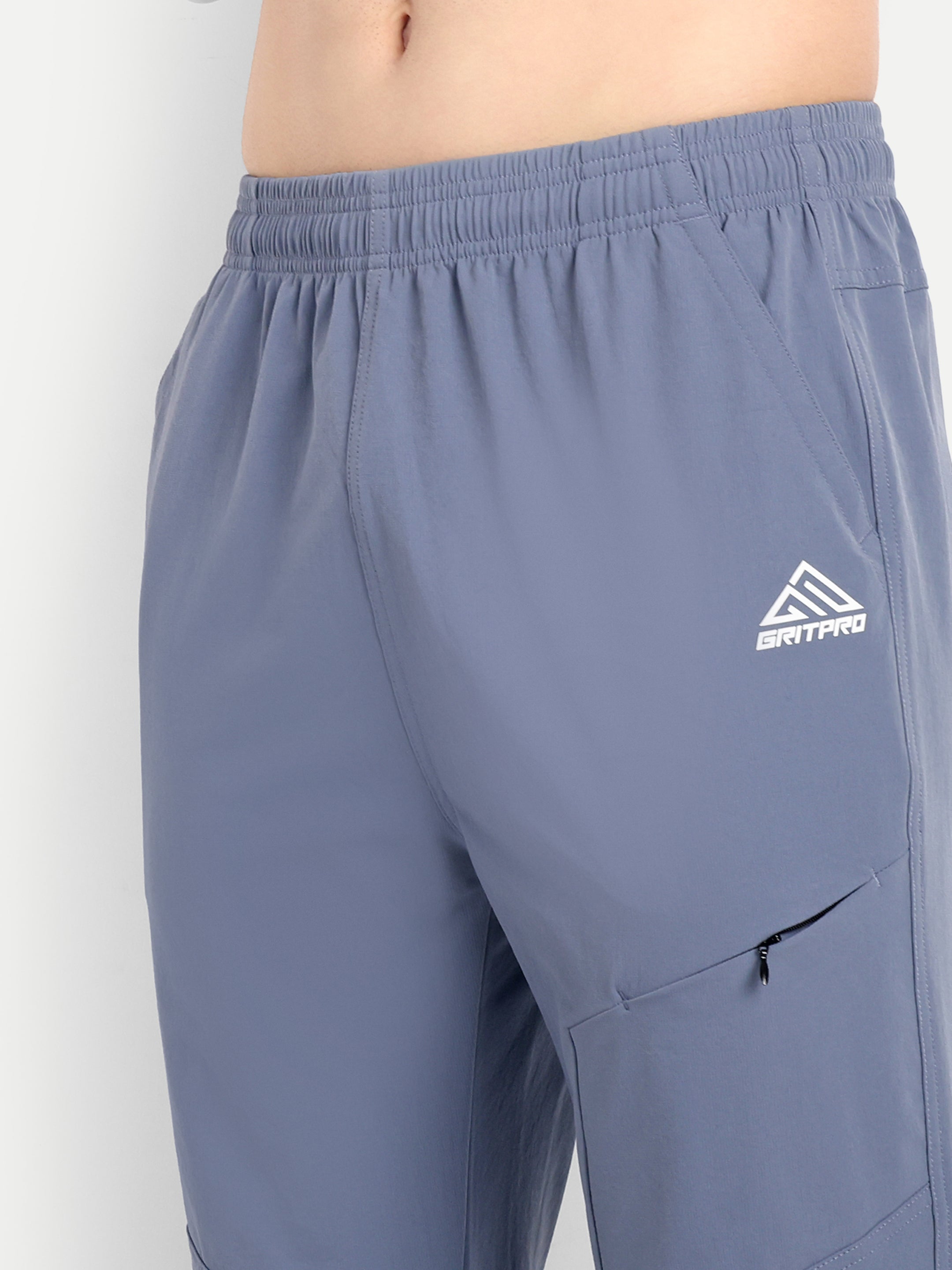 SOLID ZIPPED TRACKPANT