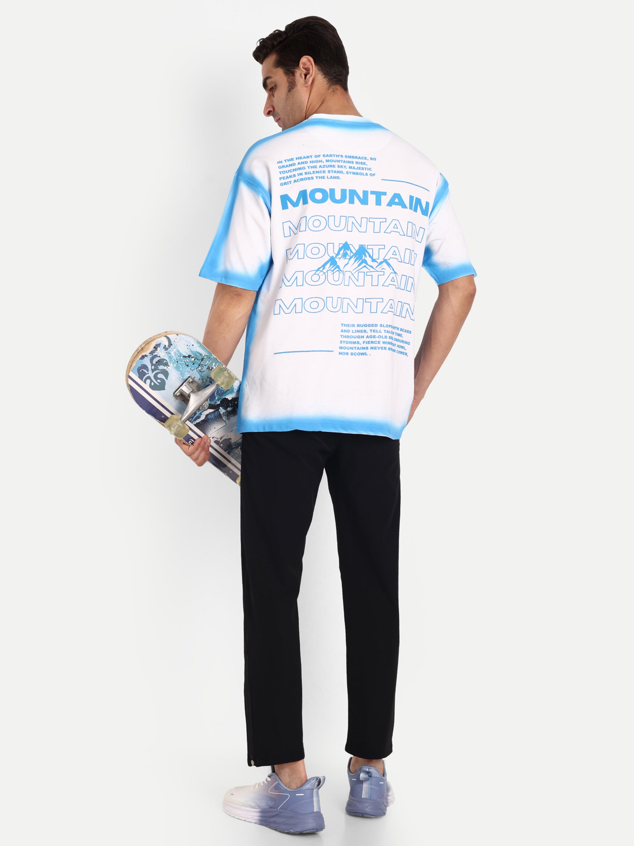 GRADIENT EDGE OVERSIZED T-SHIRT