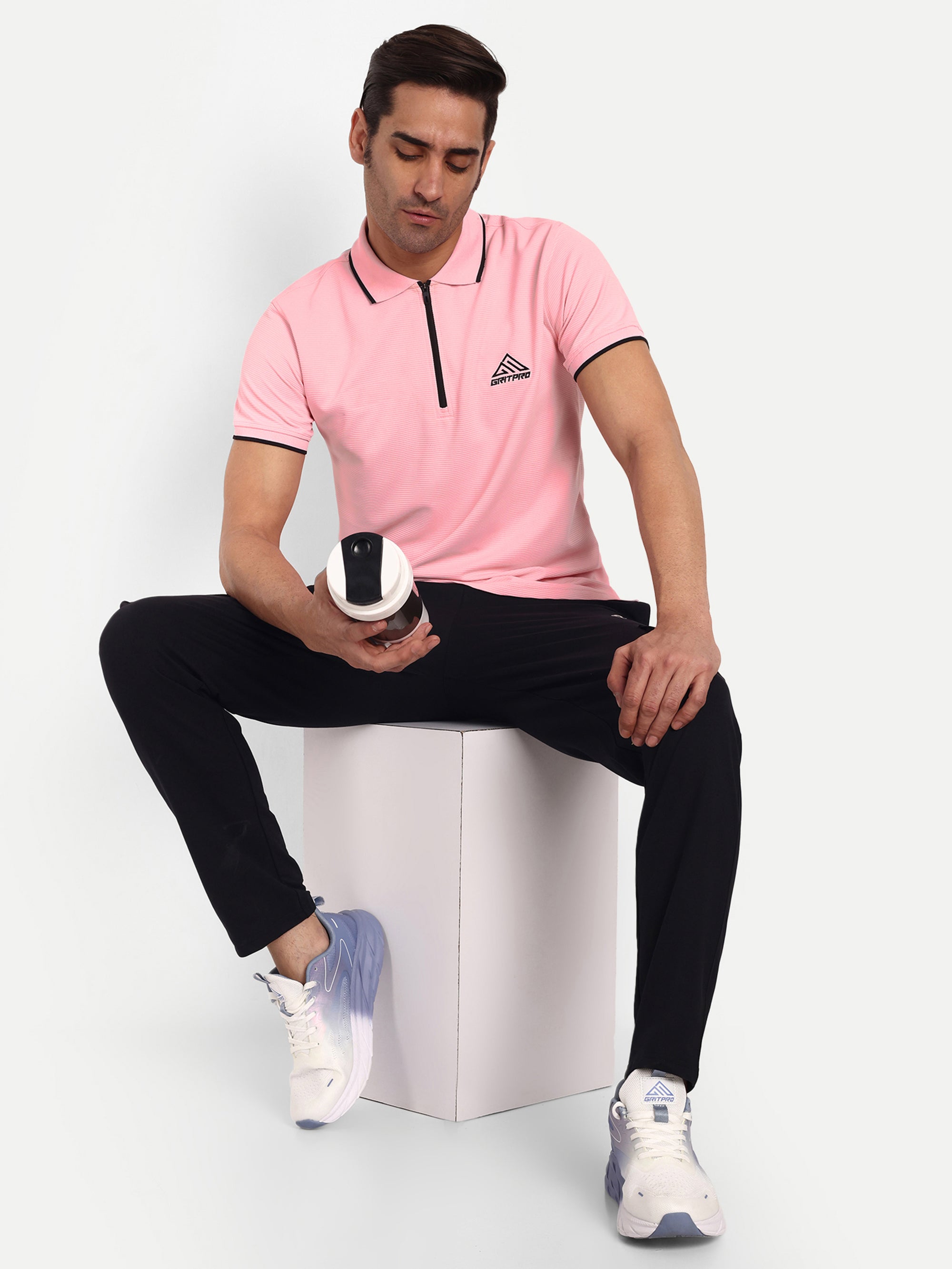 IMPACT ZIPPER POLO TSHIRT