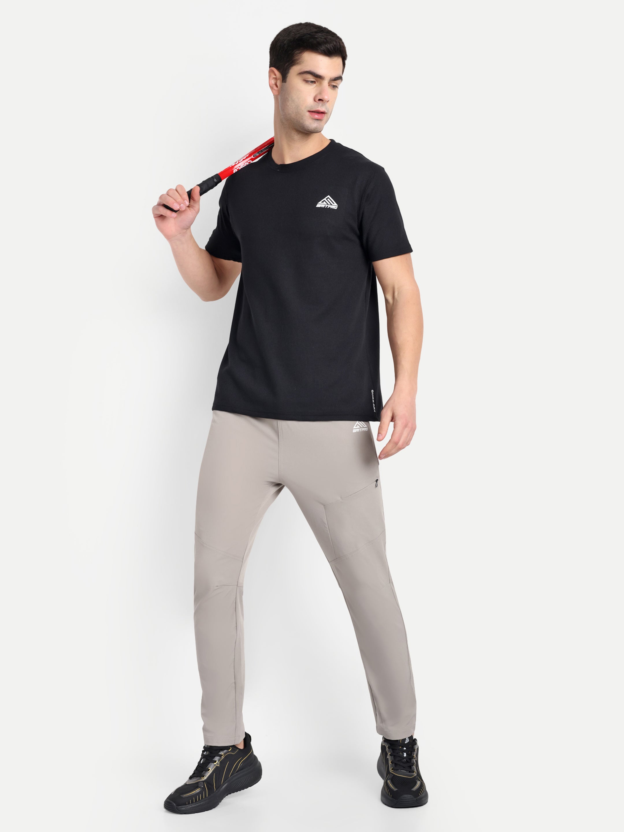 SOLID ZIPPED TRACKPANT