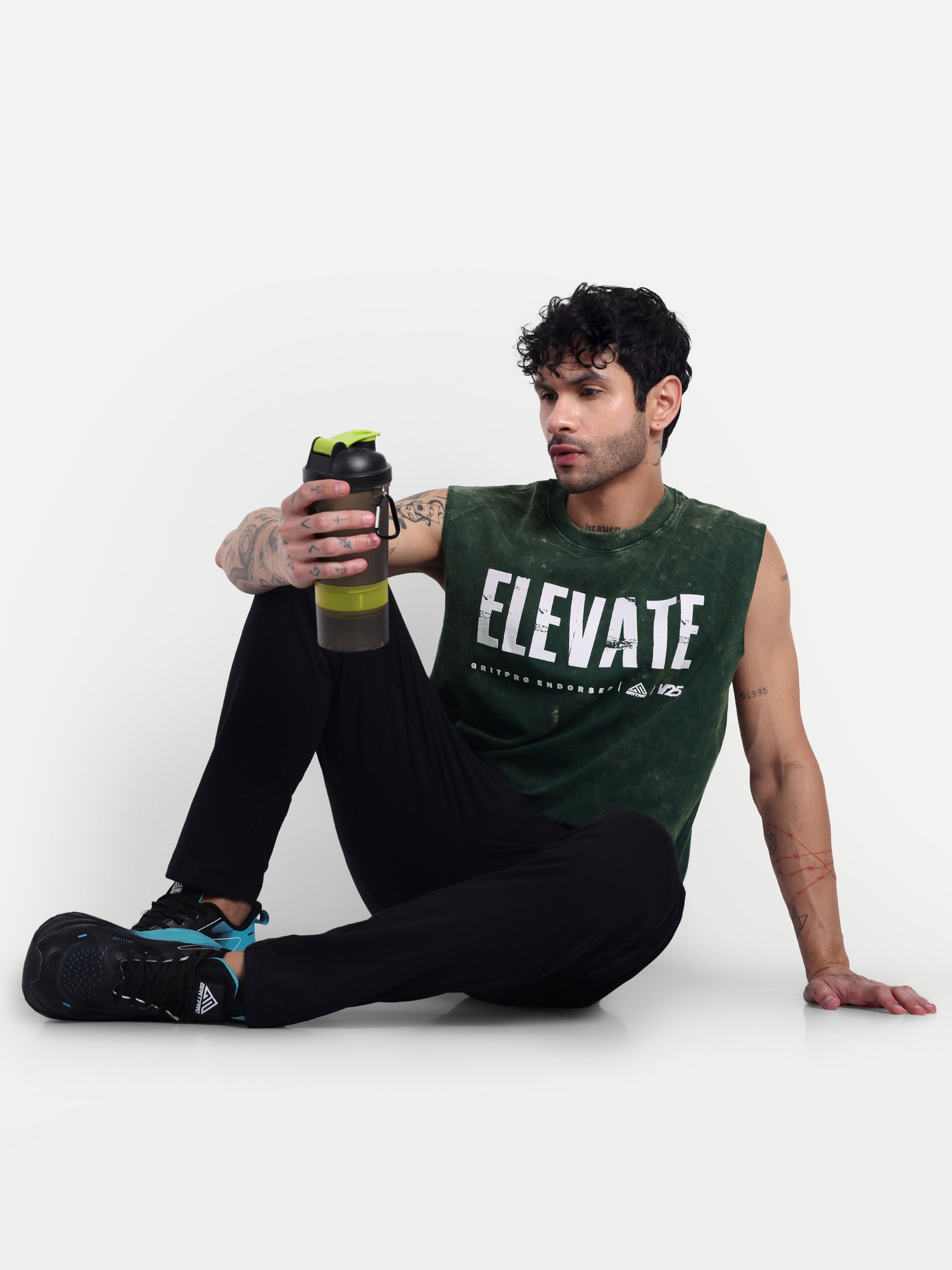 OVERSIZED BURN OUT SLEEVELESS