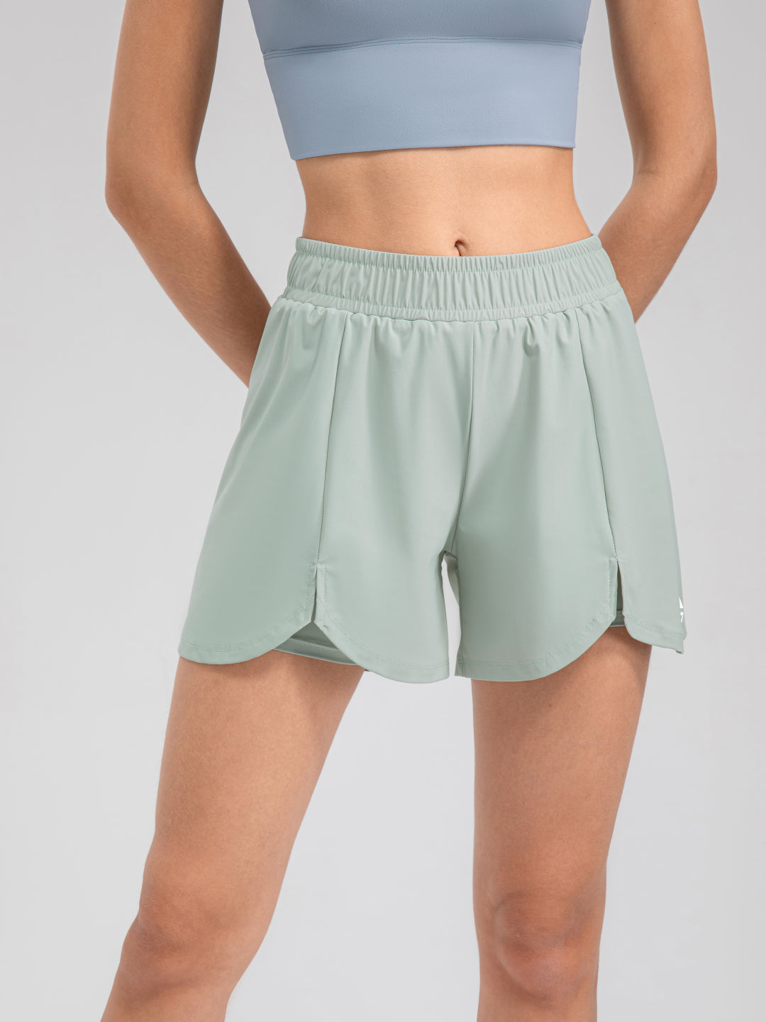 ATHLETIC FRONT SLIT SHORTS