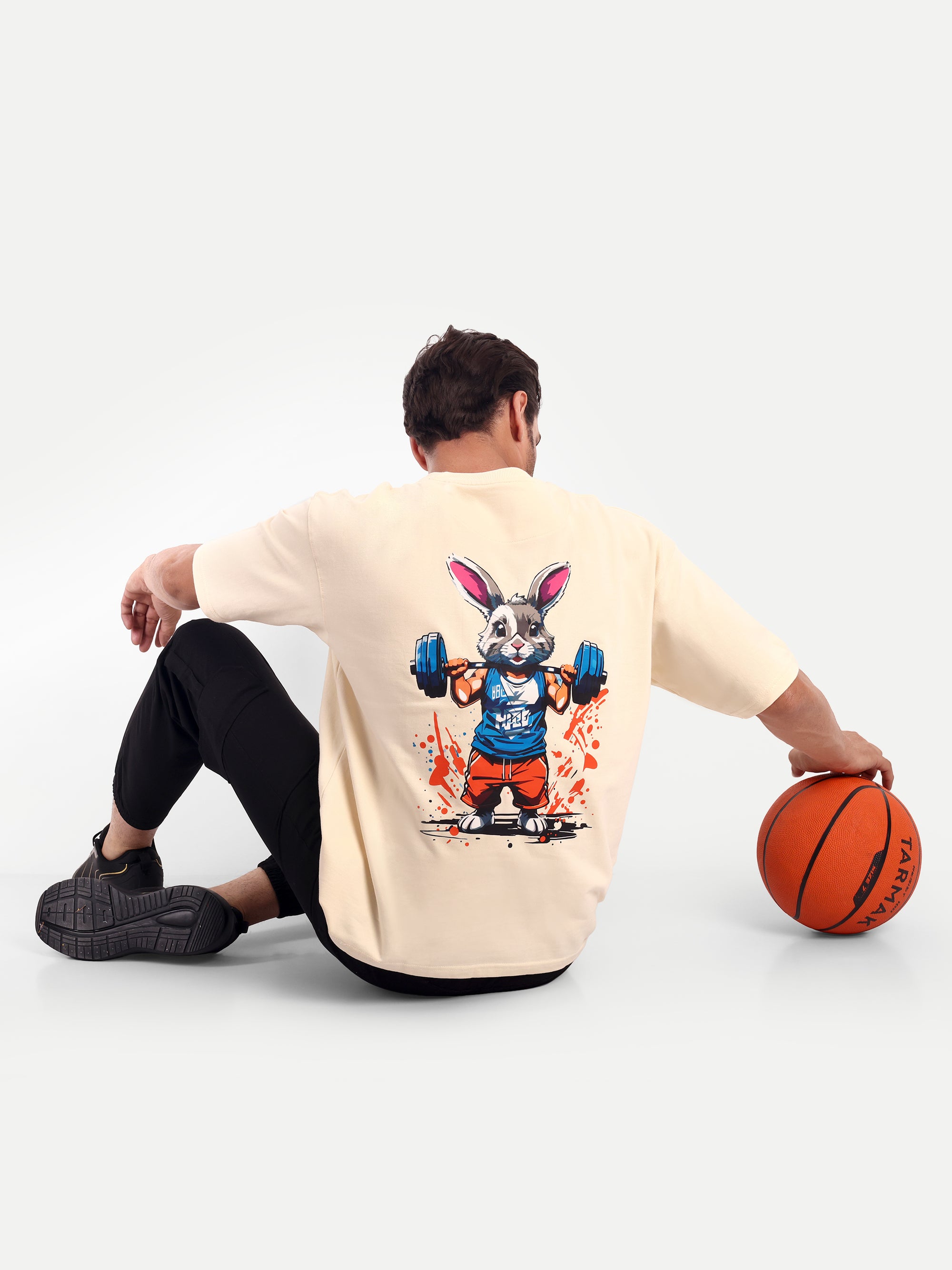 BEIGE OVERSIZED T-SHIRT