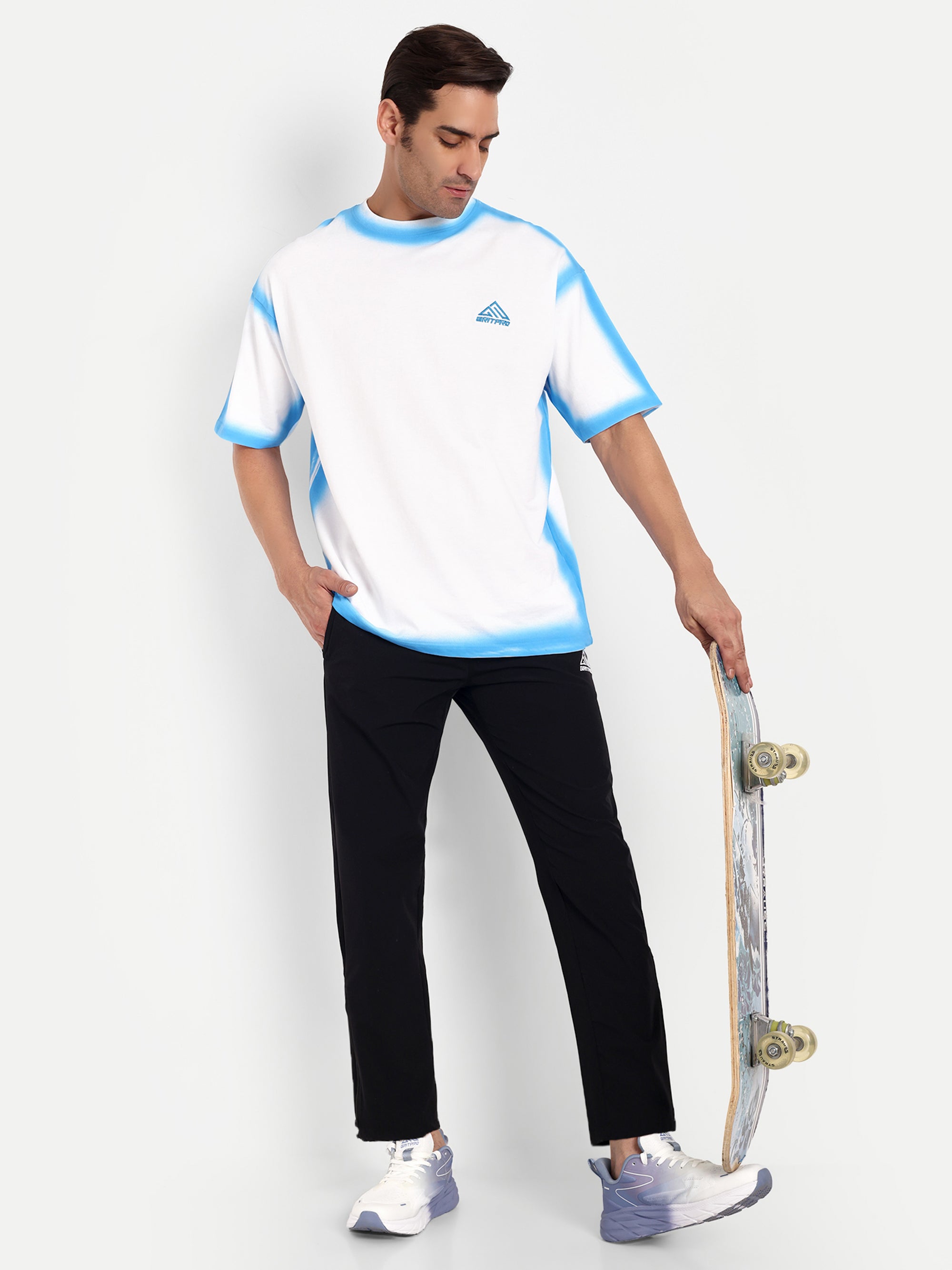 GRADIENT EDGE OVERSIZED T-SHIRT