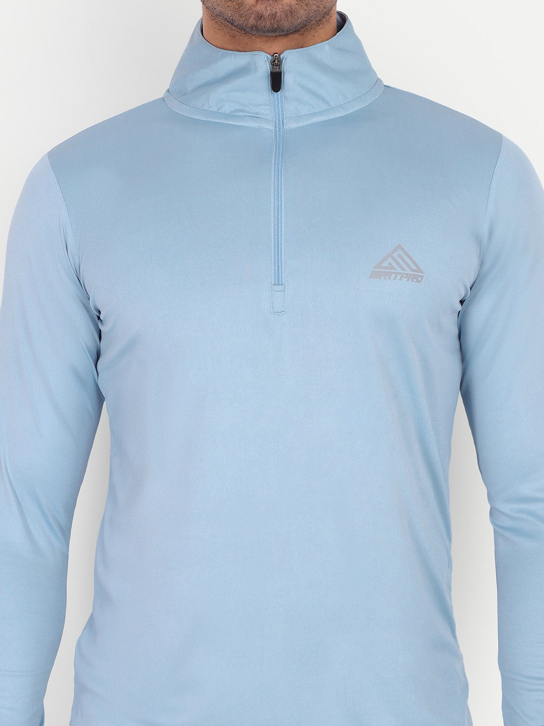 QUARTER ZIP FULL SLEEVES TRAINING T-SHIRT